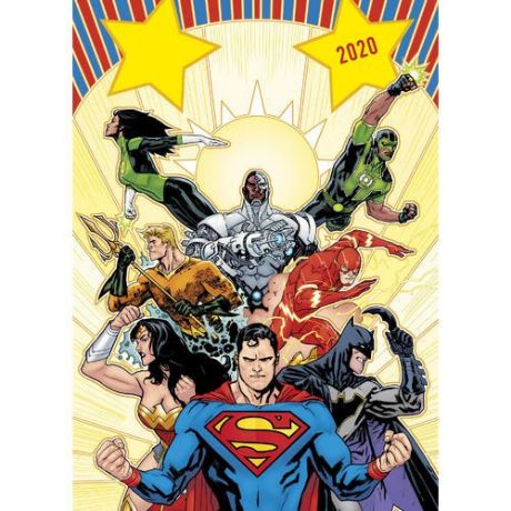 Календарь-постер настенный на 2020 год "Вселенная DC Comics", 31,5 х 44 см