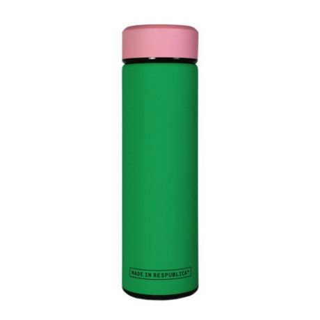 Термос, 400 мл, розовый+зеленый