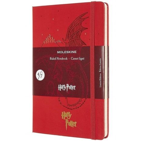 Блокнот "Le Harry Potter", 96 листов, в линейку, красный