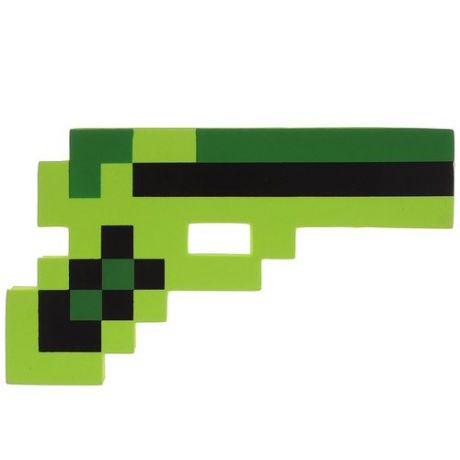 Пистолет "Пиксельный", 24 см, зеленый