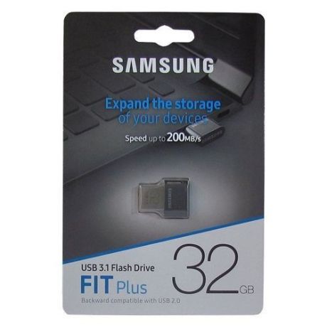 USB-флэш накопитель "FIT Plus", USB 3.1, 32 Gb, черный