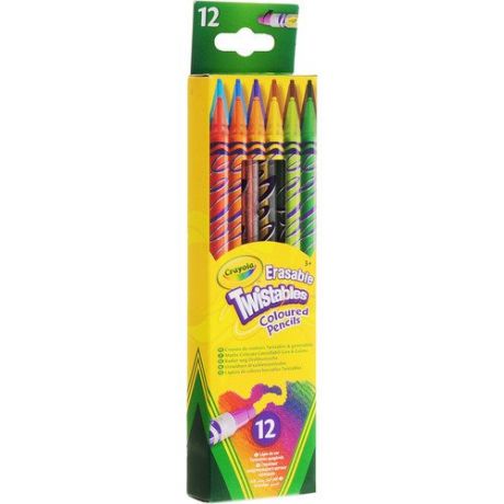 Выкручивающиеся ароматизированные карандаши, 12 цветов