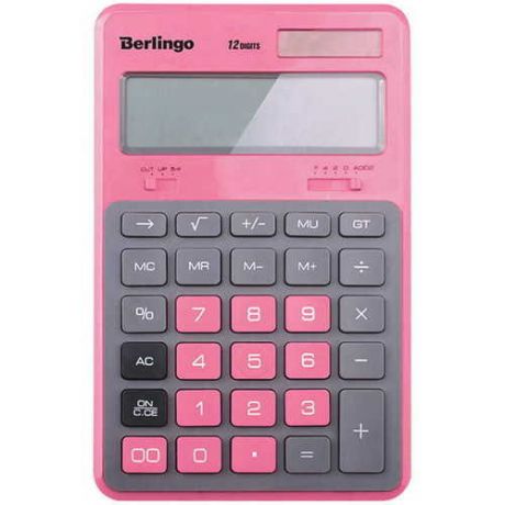 Калькулятор настольный "Hyper", розовый