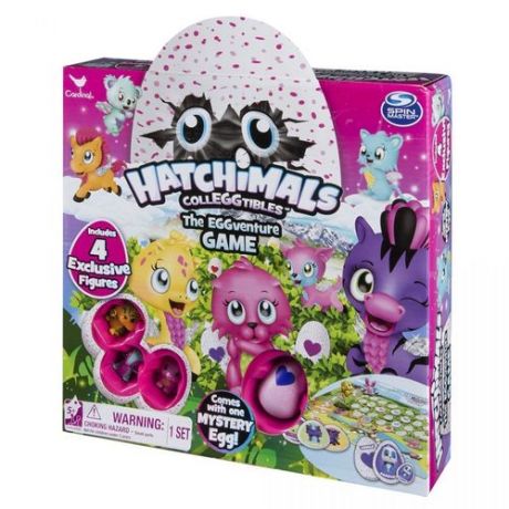 Настольная игра "Hatchimals" + 4 коллекционные фигурки