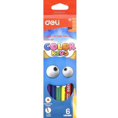 Карандаши цветные "Color Kids", 6 цветов