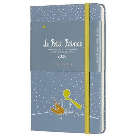 Ежедневник датированный на 2020 год "Le Petit Prince" Pocket, 400 страниц, серый