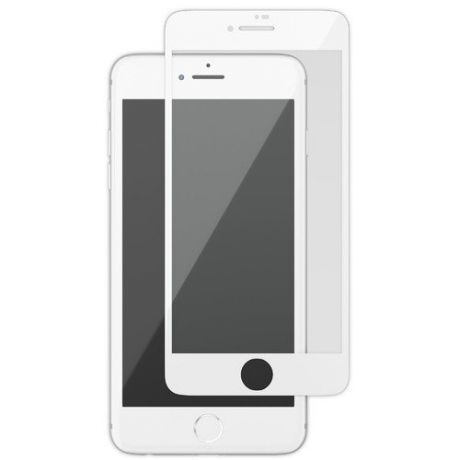Стекло защитное для iPhone 7 "Nano Full Cover", белое 