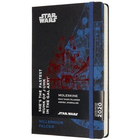 Ежедневник датированный на 2020 год "Star Wars" Large, 400 страниц, черный