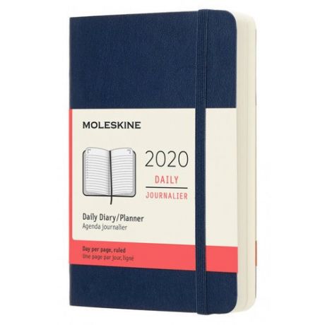 Ежедневник датированный на 2020 год "Classic" Pocket, 400 страниц, синий сапфир