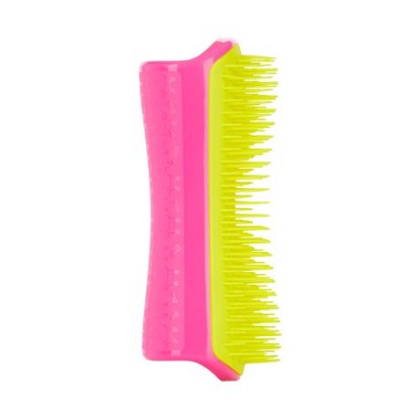 Расческа для распутывания шерсти "Detangling & Dog Grooming Brush Pink & Yellow"