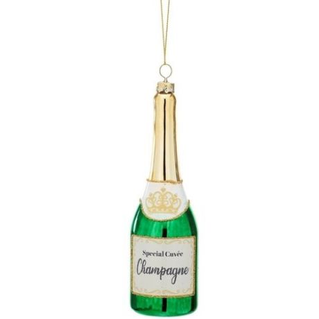 Елочное украшение "Бутылка шампанского", 6 х 15 см