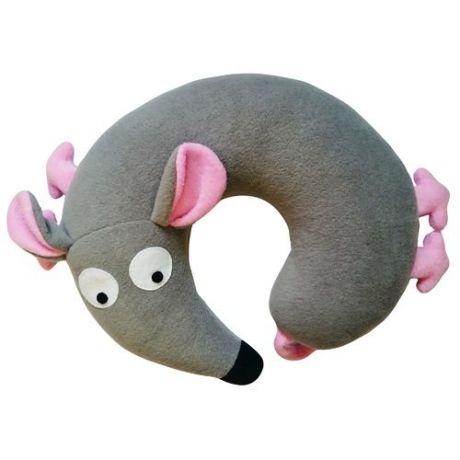 Антистрессовая игрушка "Подушка-Подголовник Мышка", 30 х 36 см