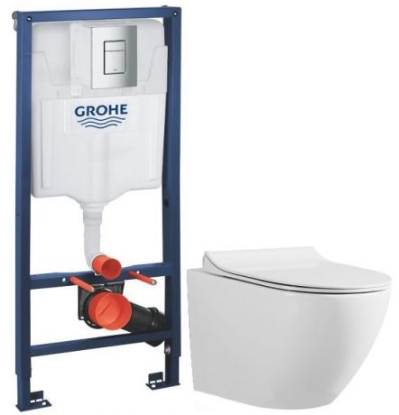 Комплект подвесной унитаз Grossman GR-4455S + система инсталляции Grohe 38772001