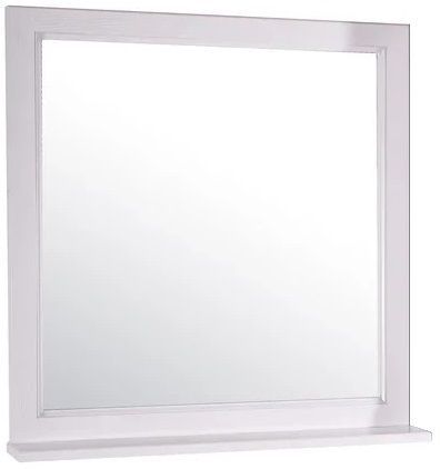 Зеркало 77х85 см белый серебряная патина ASB-Woodline Гранда