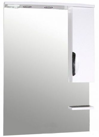 Зеркальный шкаф 67,2х106 см белый ASB-Mebel Мессина