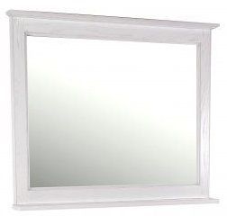 Зеркало 100х84 см белый серебряная патина ASB-Woodline Прато