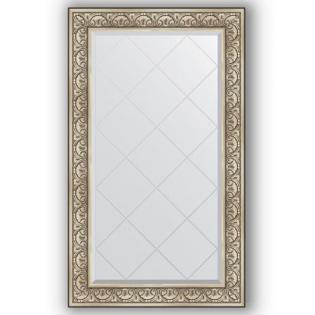 Зеркало 80х135 см барокко серебро Evoform Exclusive-G BY 4252