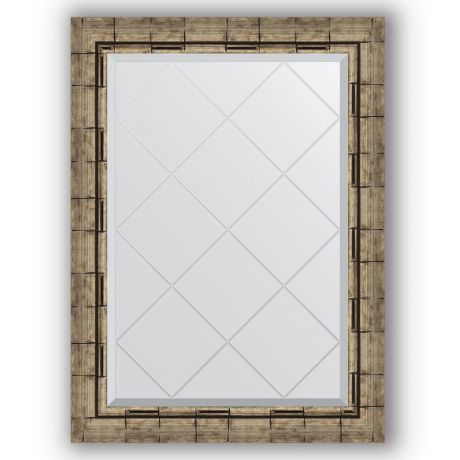 Зеркало 63х86 см серебряный бамбук Evoform Exclusive-G BY 4093