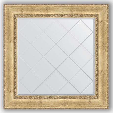 Зеркало 92х92 см состаренное серебро с орнаментом Evoform Exclusive-G BY 4342