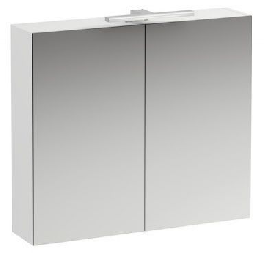 Зеркальный шкаф 80х70 см белый матовый Laufen Base 4.0280.2.110.260.1