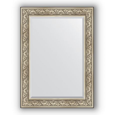 Зеркало 80х110 см барокко серебро Evoform Exclusive BY 3476