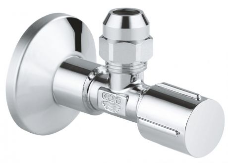 Угловой вентиль с металлической розеткой, 1/2"*3/8" Grohe 22037000