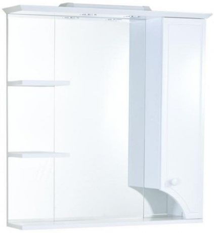 Зеркальный шкаф белый глянец 85х85 см Акватон Элен 1A218802EN010
