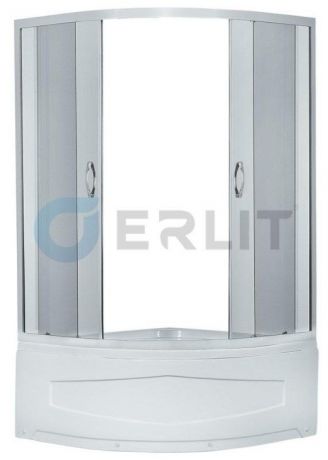 Душевой уголок с поддоном 90х90х195 см Erlit Comfort ER0509T-C4 тонированное стекло
