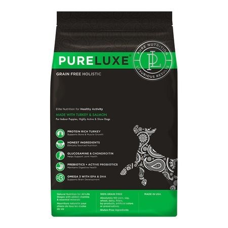 PureLuxe Сухой корм PureLuxe для активных собак с индейкой и лососем - 1,81 кг