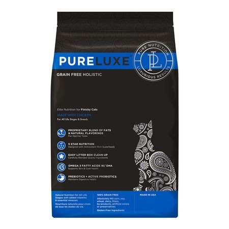 PureLuxe Сухой корм PureLuxe для привередливых кошек с курицей - 1,5 кг