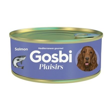 Gosbi Влажный корм Gosbi Plaisirs для взрослых собак с лососем - 185 г