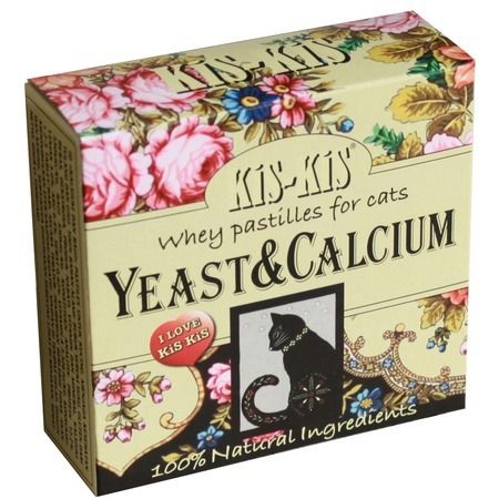 KiS-KiS Таблетки KiS-KiS Pastils Yeast & Calcium кальций дрожжи для кошек - 60 г