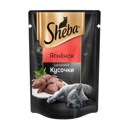 Sheba Sheba влажный корм для кошек с кусочками ягненка 80 г