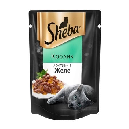 Sheba Sheba влажный корм для кошек с кроликом в желе 85 г