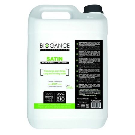 BIOGANCE Biogance Satin Pro шампунь для длинной шерсти концентрированый - 5 л
