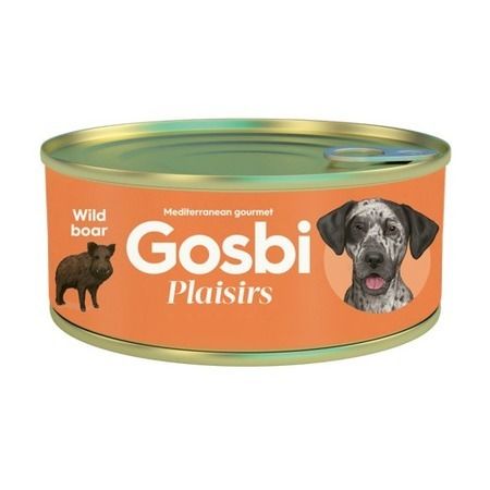 Gosbi Влажный корм Gosbi Plaisirs для взрослых собак с мясом дикого кабана - 185 г