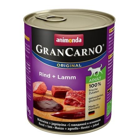 Animonda Влажный корм Animonda GranCarno для взрослых собак с говядиной и ягненком - 800 г