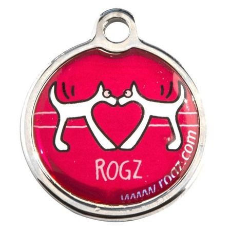 ROGZ Адресник на ошейник для собак ROGZ Fancy Dress Красный L - 31 мм
