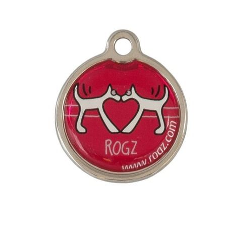ROGZ Адресник на ошейник для собак ROGZ Fancy Dress Красный S - 20 мм