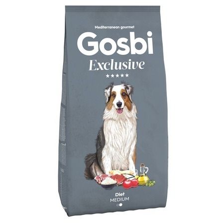 Gosbi Сухой корм Gosbi Exclusive для взрослых собак средних пород, склонных к избыточному весу, с курицей - 3 кг