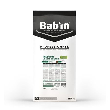 Babin Сухой корм Babin Professionnel Medium Adulte Energie для активных взрослых собак средних пород с уткой и свининой - 20 кг