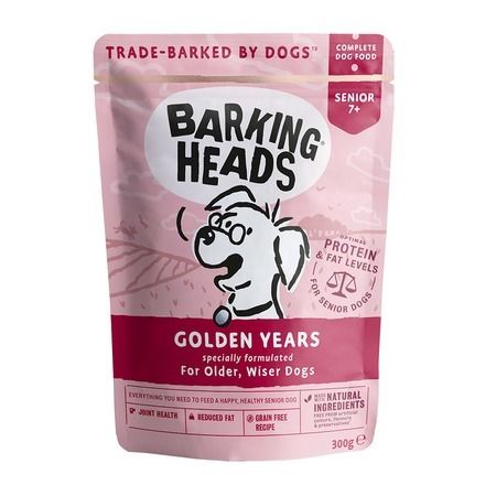 Barking Heads Влажный корм Barking Heads Golden Years для пожилых собак с курицей - 0,300 кг