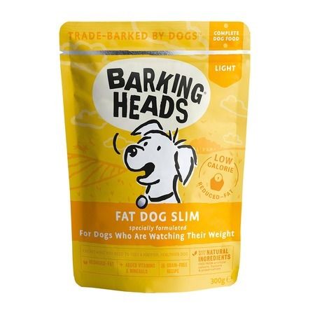 Barking Heads Влажный корм Barking Heads Fat Dog Slim для взрослых собак с ожирением с курицей - 0,300 кг