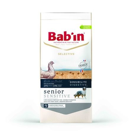 Babin Сухой корм Babin Selective Senior Sensitive для пожилых собак с чувствительным пищеварением с курицей - 3 кг