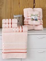 Комплект полотенец ТомДом Алвади (розовый)