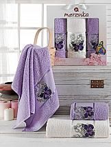 Комплект полотенец ТомДом Лавсо (лиловый)