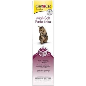 Витамины Gimborn Gimcat Malt-Soft Paste Extra Anti-Hairball Extra Fibre паста для вывода шерсти из желудка для кошек 200г (417127-407029)