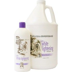 Шампунь 1 All Systems Pure White Lightening Shampoo осветляющий для кошек и собак 500мл