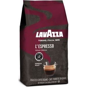 Кофе в зернах Lavazza Gran Crema Espresso 1000 beans, вакуумная упаковка, 1000гр