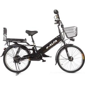Велогибрид Eltreco e-ALFA GL matt black - 010824-0333